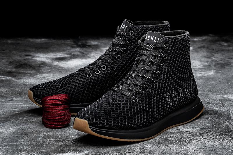 Nobull High-Top Gum Mesh Runner Men's Running Shoes Black | USA B1040E